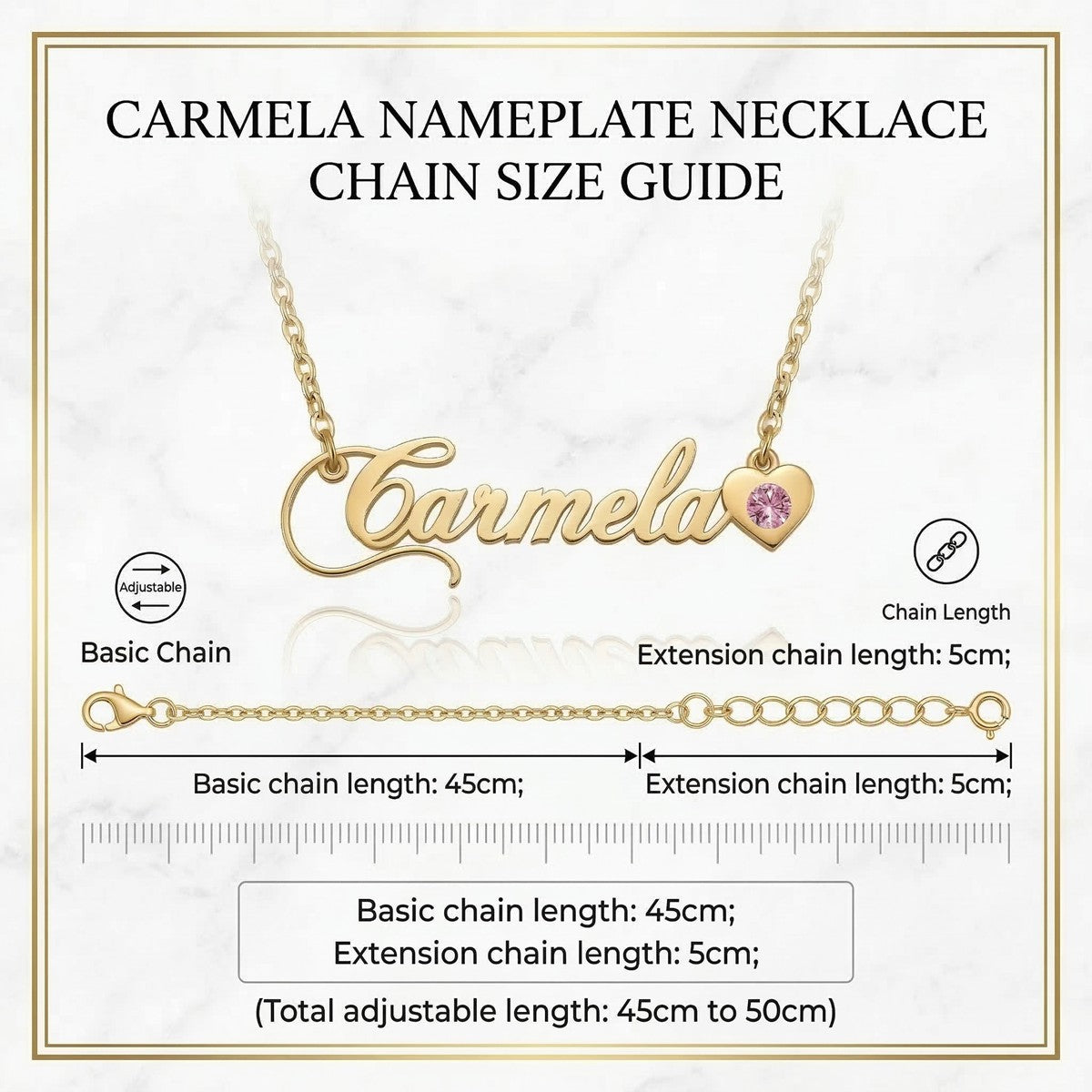 قلادة اسم شخصية باللغتين العربية والإنجليزية مع حجر الميلاد #3ZX