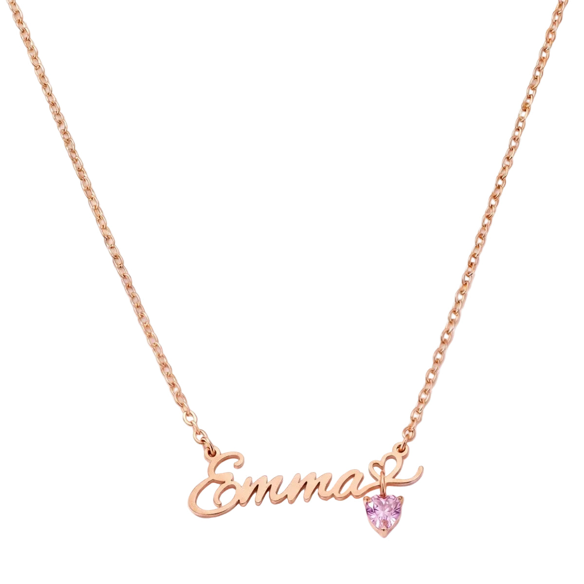Personalized Name Necklace with Birthstone #L090409