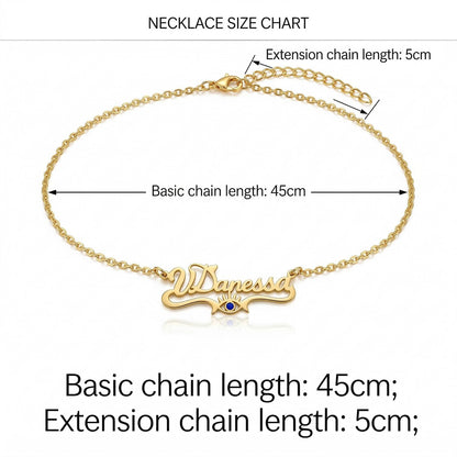 Custom Personalized Arabic & English Name Necklace With Birthstone #5ZX