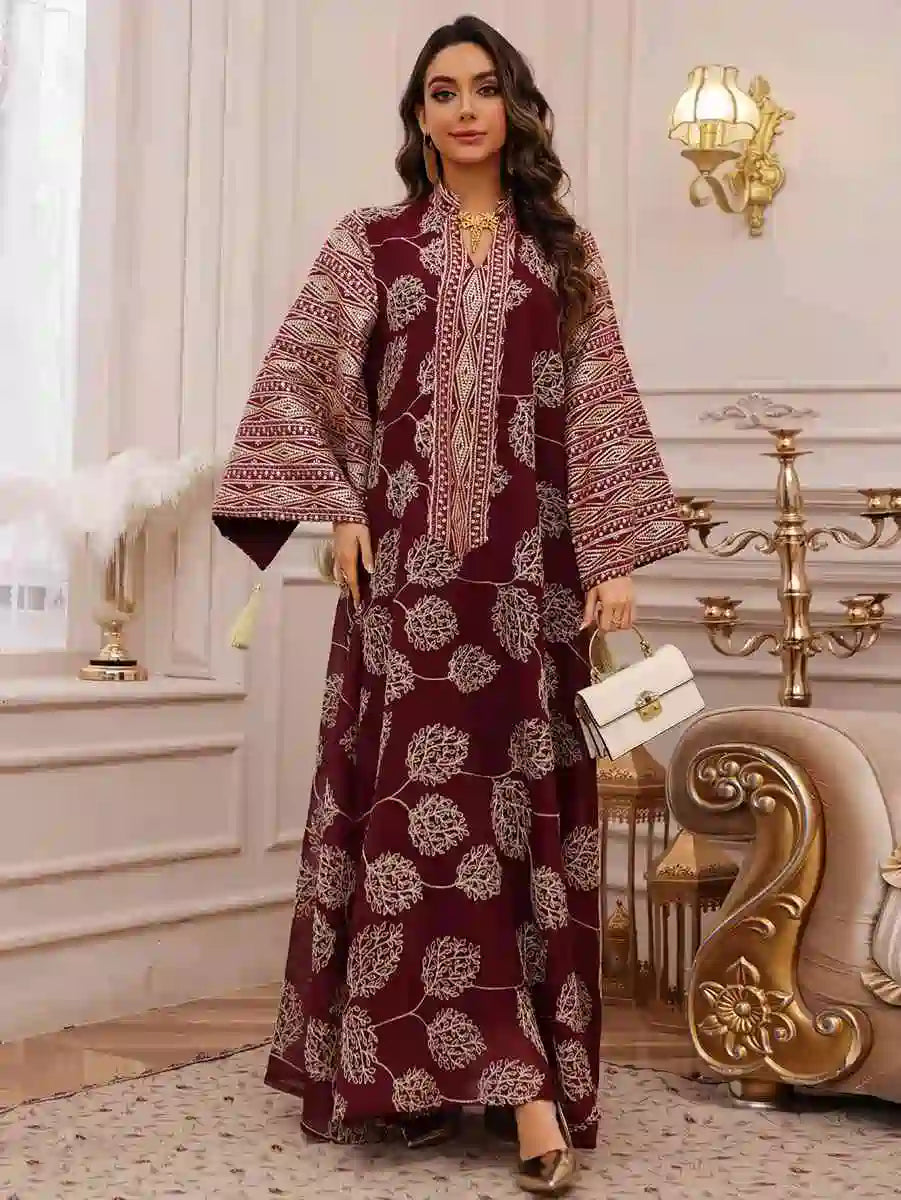 Sequins Embroidery Doris Eid Caftan Kaftan Dress #25423
