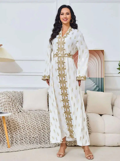 قفطان العيد البرونزي للحفلات والزفاف #25157