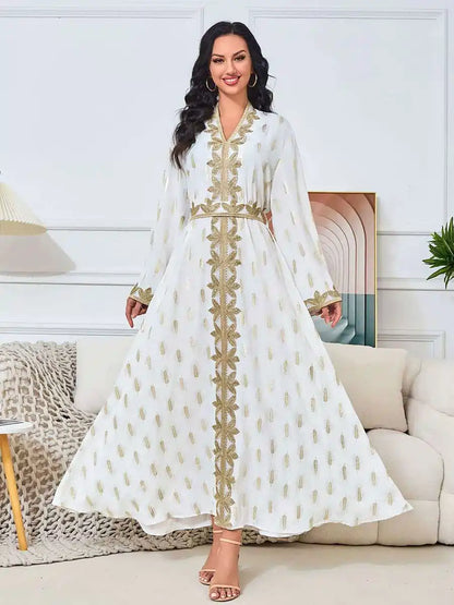 قفطان العيد البرونزي للحفلات والزفاف #25157