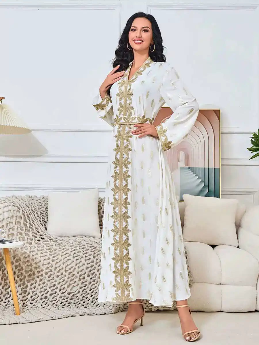 قفطان العيد البرونزي للحفلات والزفاف #25157