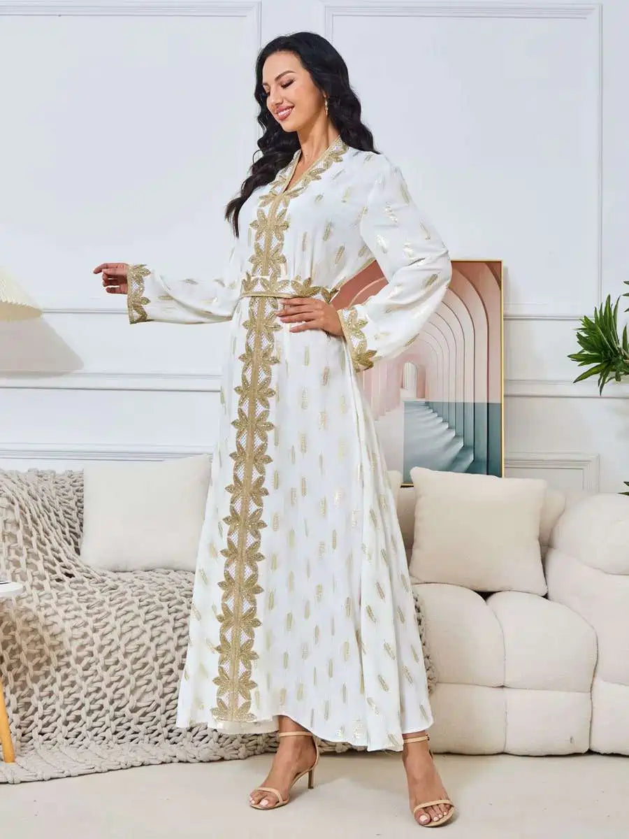 قفطان العيد البرونزي للحفلات والزفاف #25157