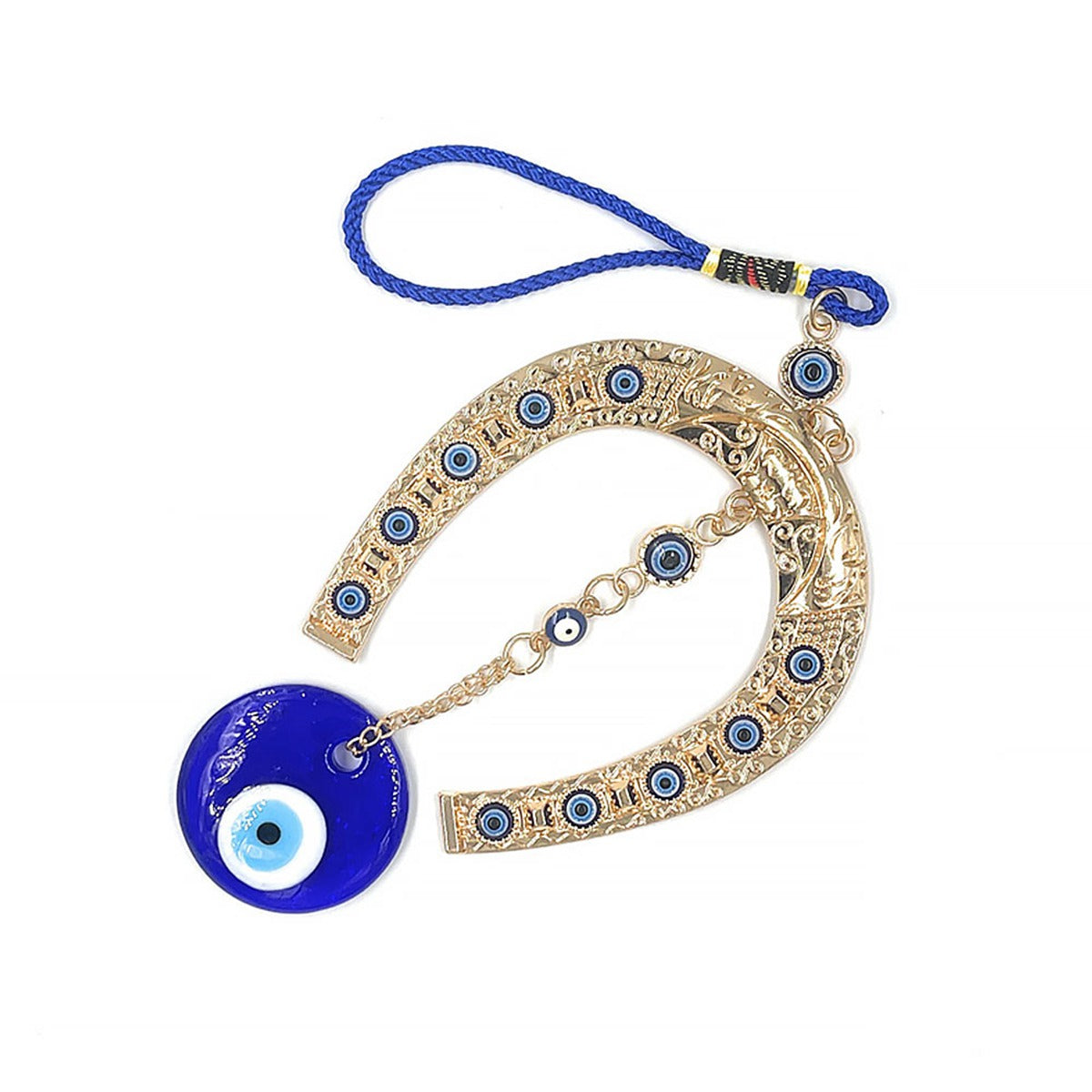 Blue Evil Eye Decor Wall Hanging Ornament Door Hanger Home Protection #EBE21