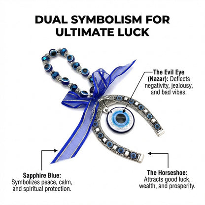 Blue Evil Eye Decor Wall Hanging Ornament Door Hanger Home Protection #EBE081