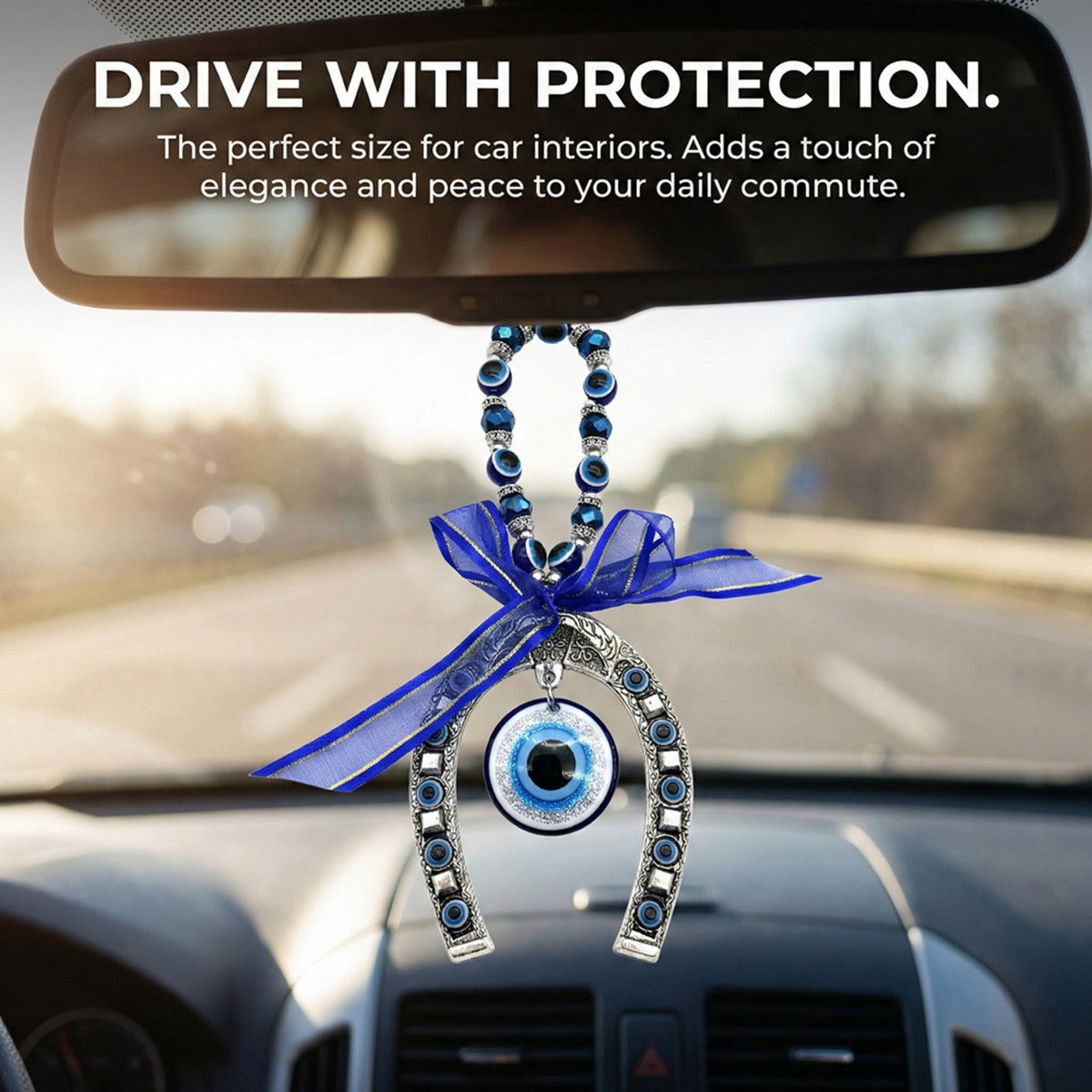 Blue Evil Eye Decor Wall Hanging Ornament Door Hanger Home Protection #EBE081