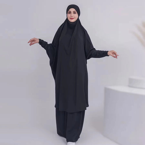 طقم عباية صلاة من قطعتين مع بلوزة وتنورة #23423
