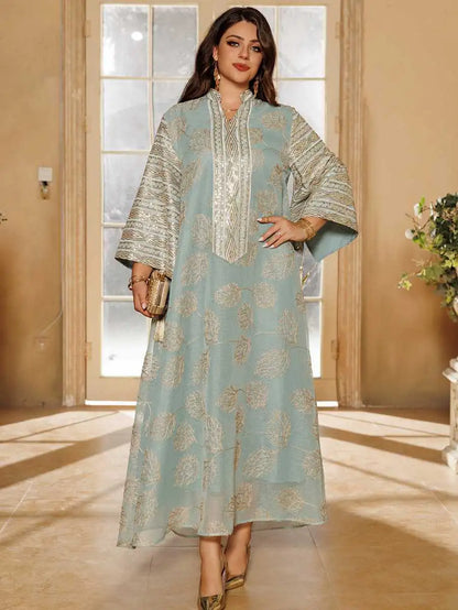 Sequins Embroidery Doris Eid Caftan Kaftan Dress #25423