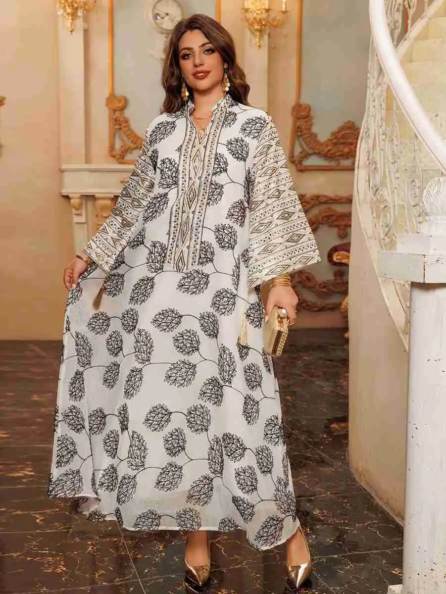 Sequins Embroidery Doris Eid Caftan Kaftan Dress #25423