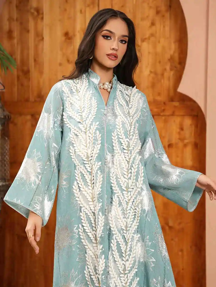 فستان العيد جلابية تطريز قفطان قفطان فستان #25498