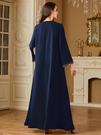 Eid Dress Sequins Embroidery Caftan Kaftan Dress #254220