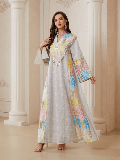 Eid Embroidery Caftan Kaftan Dress Jalabiya #26N159