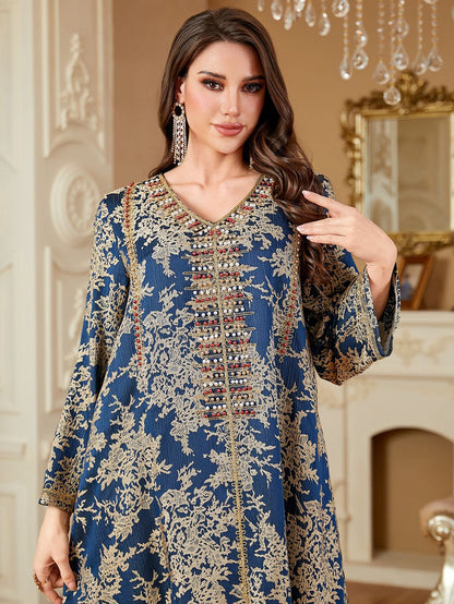 Eid Kaftan Dress Embroidery Beads Doris Women Caftan Dress #264336