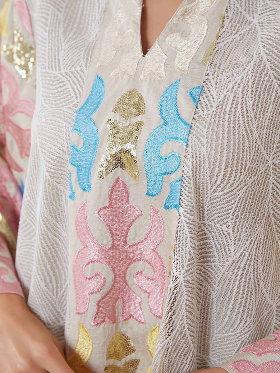 Eid Embroidery Caftan Kaftan Dress Jalabiya #26N152