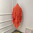 Muslim Women 3 Layer Long Khimar Nikah And Prayer Khimar #26H903