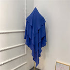 Muslim Women 3 Layer Long Khimar Nikah And Prayer Khimar #26H903