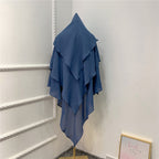 Muslim Women 3 Layer Long Khimar Nikah And Prayer Khimar #26H903