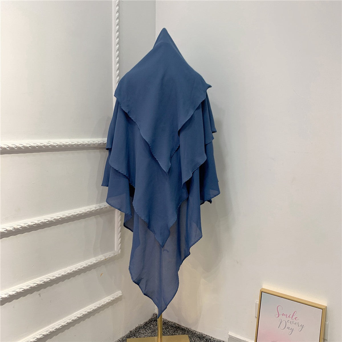 Muslim Women 3 Layer Long Khimar Nikah And Prayer Khimar #26H903