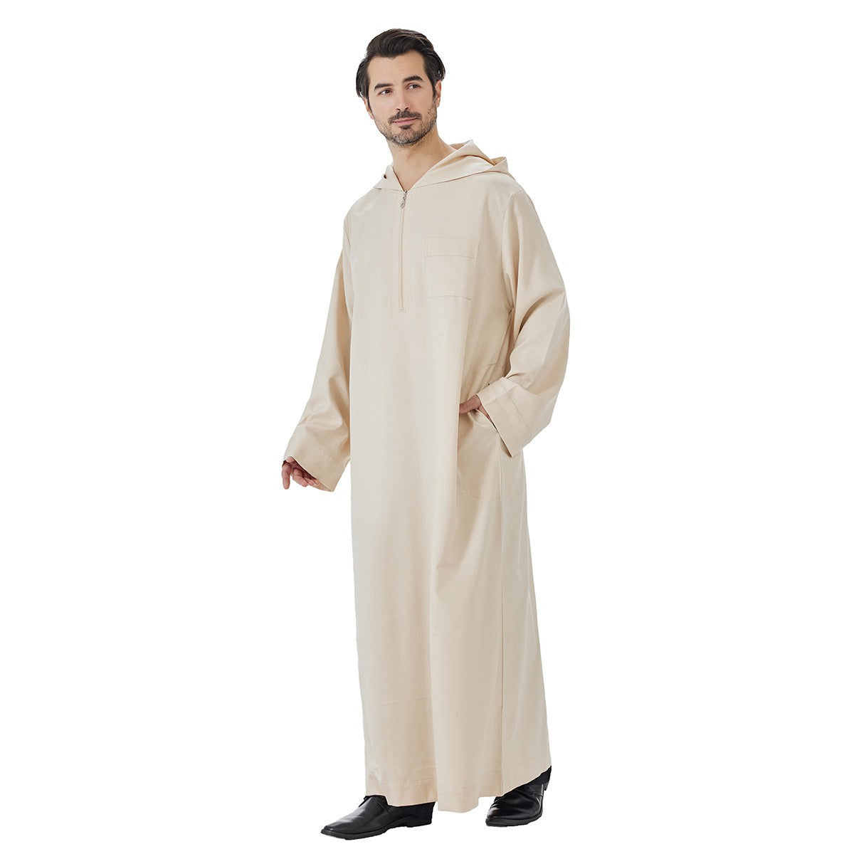ثوب إسلامي عربي بغطاء رأس للرجال #26T848