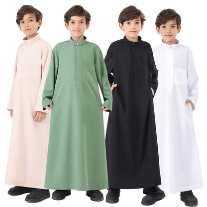 ثوب عربي للأولاد من الشرق الأوسط مع جيب #B24886