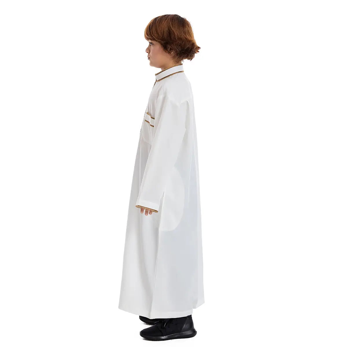 Zipper Middle East Arab Boy Thobe Thawb Clothing