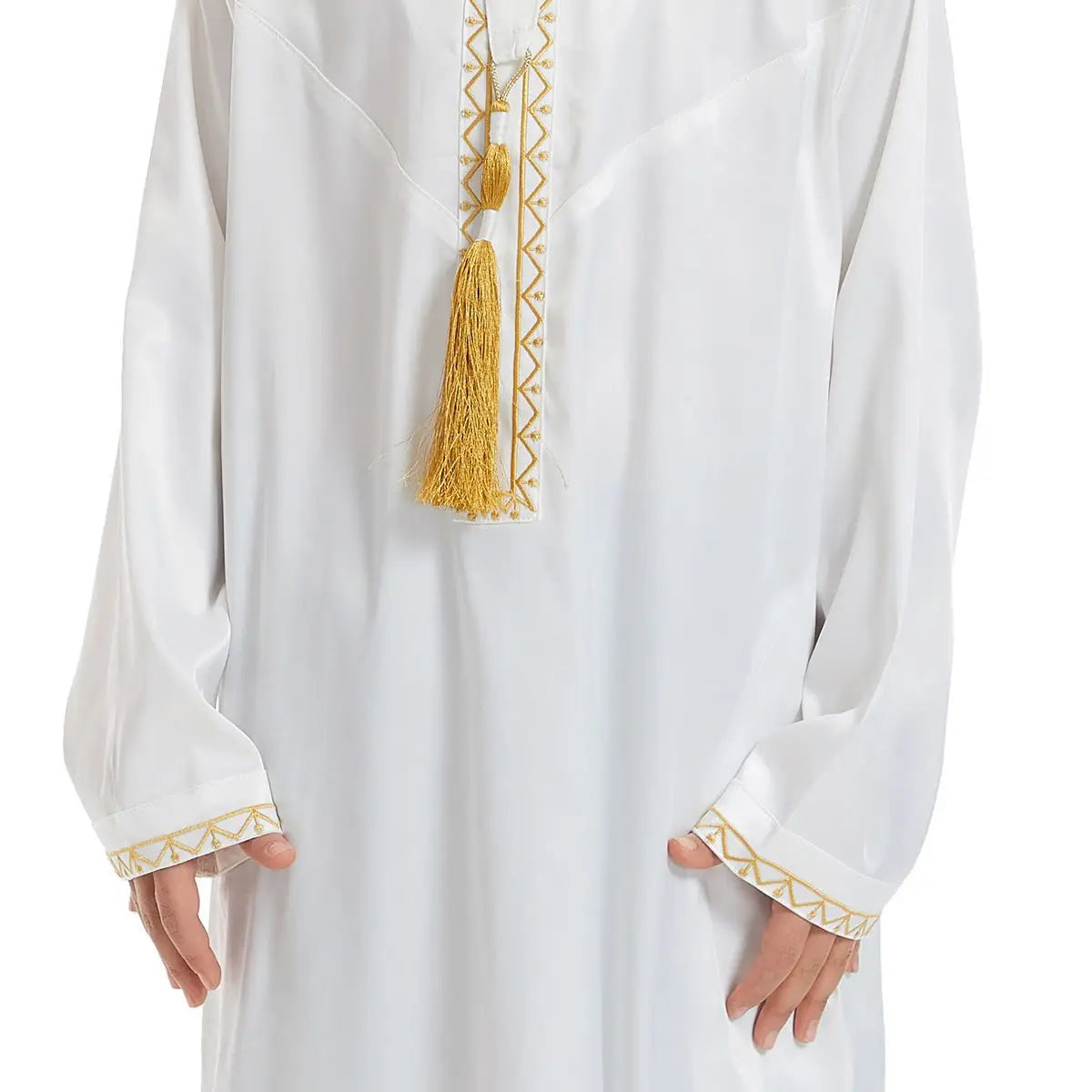 Tassel Middle East Child Arab Boy Thobe Thawb Clothing