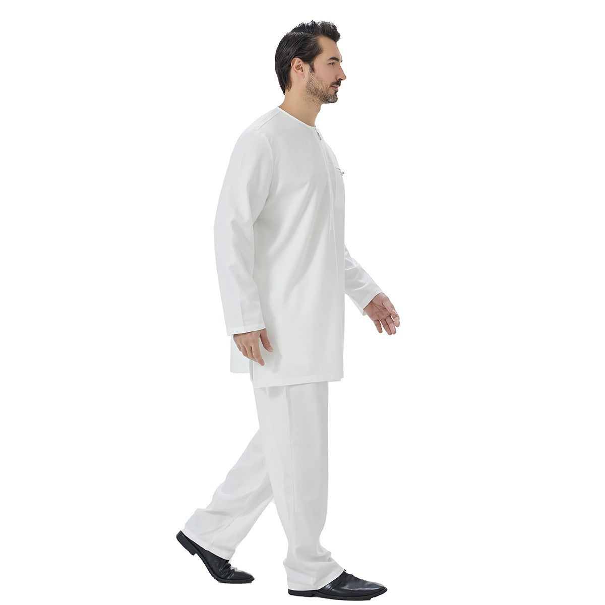 2 Pieces Set Muslim Arab Men Tops And Pants Suit Set #26T849