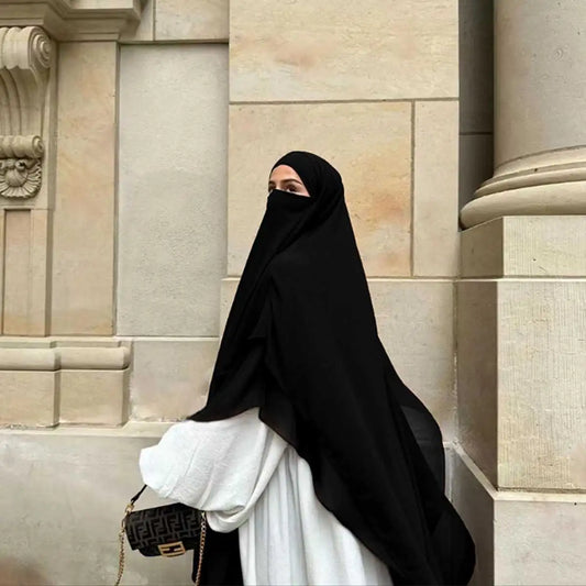 Long Niqab With Khimar Hijab