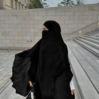 النقاب الطويل مع حجاب الخمار للنساء المسلمات للزواج والصلاة