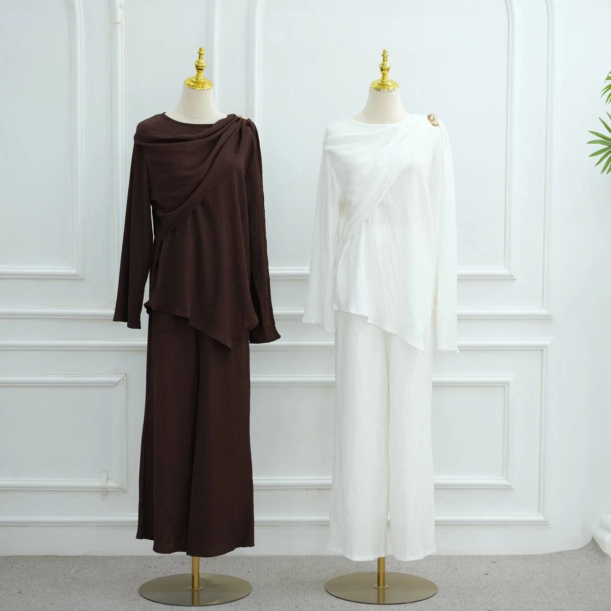 White, Coffee, Black