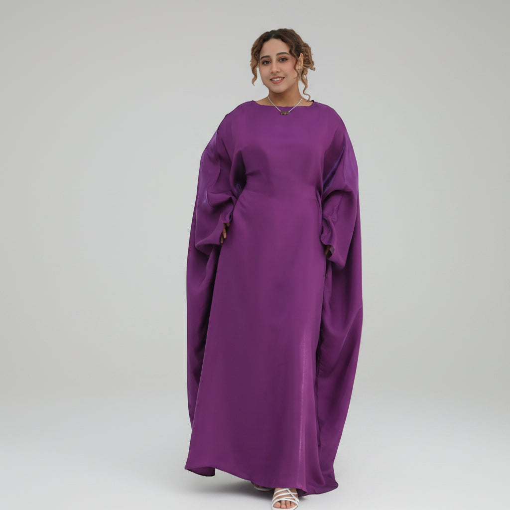 Muslim Women Affordable Sparkling Abaya Dress - 20 Color Options