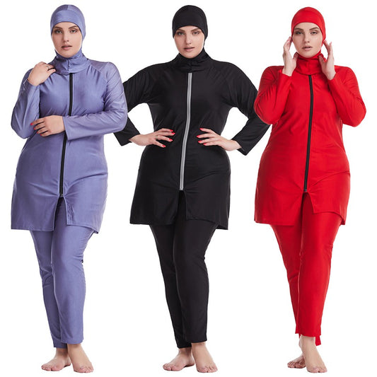 Muslim Women Plus Size Burkinis Swimwear Swimsuit
