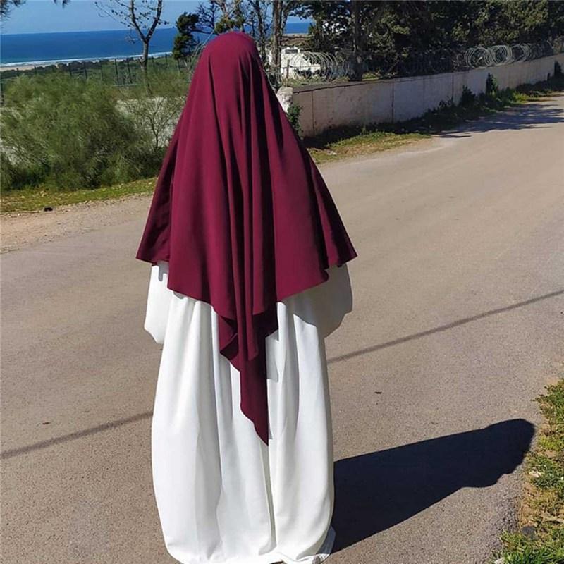 Muslim Women Long Khimar Overhead