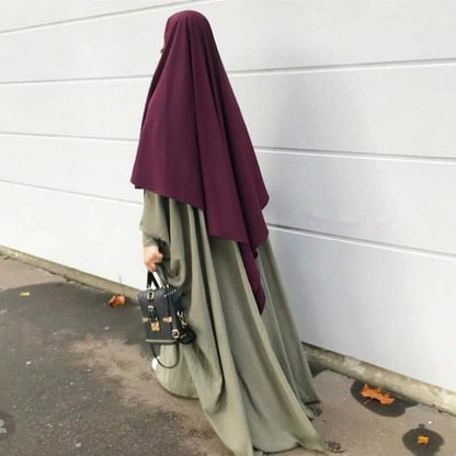 المرأة المسلمة الشيفون خيمار الحجاب العلوي