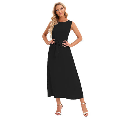 Solid Color Abaya Under Sleeveless Inner Slip Dress Underdress For Muslim Women
