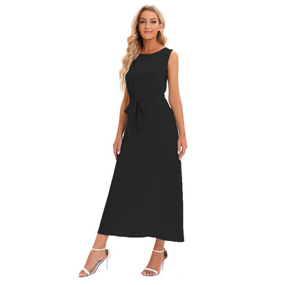 Solid Color Abaya Under Sleeveless Inner Slip Dress Underdress For Muslim Women