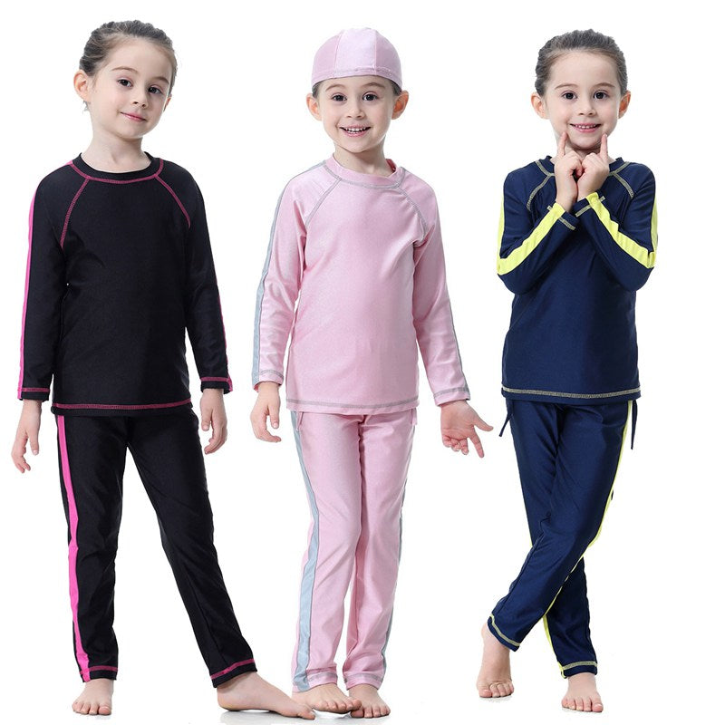 Muslim Girl Swimwear Swimsuit Burkinis Child