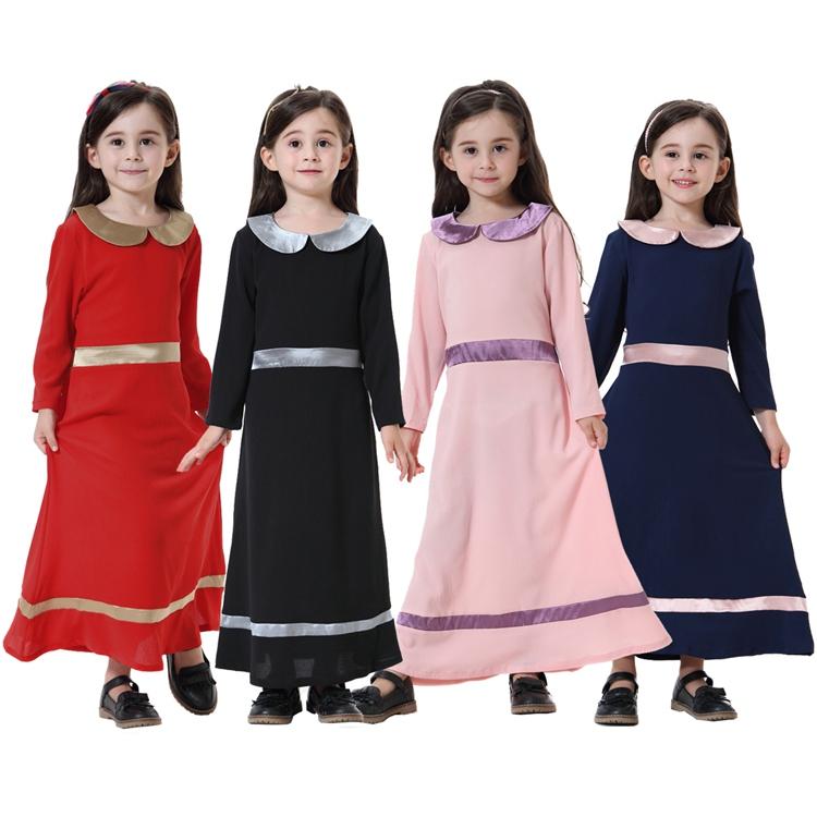 Beautiful Arab Dress Young Girls Wear Kids Abaya