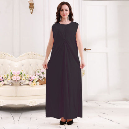 Muslim Women Abaya Under Sleeveless Satin Inner Slip Dress Underdress