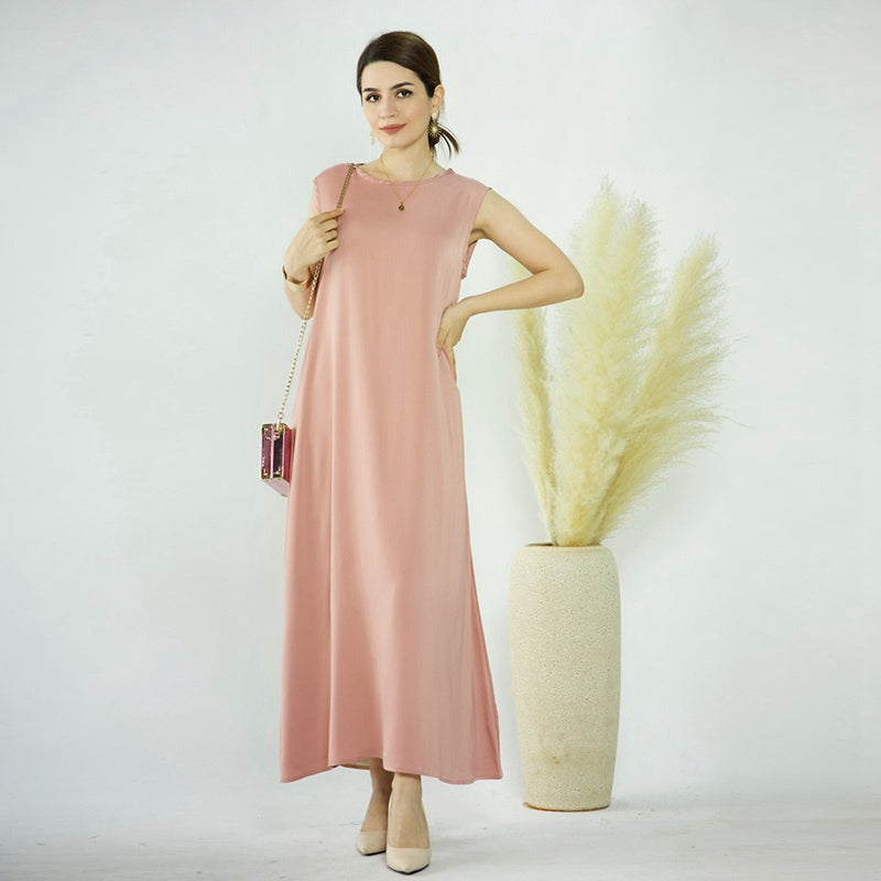 Muslim Women Underdress Sleeveless Inner Slip Under Dress