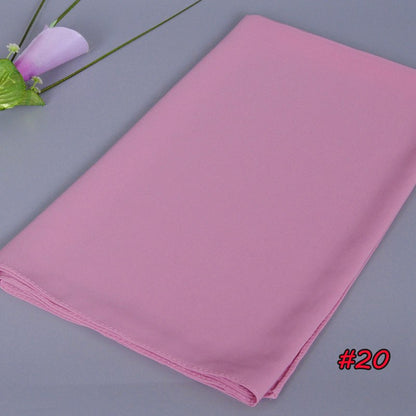 35 Color Options Muslim Women Chiffon Hijab Scarf