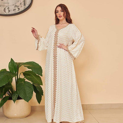 Eid Dress 11 Color Options Middle East Turkish Moroccan Women Bronzing Luxury Caftan Kaftan Dress