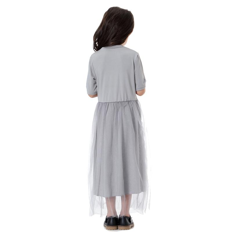 Middle East Arab Kids Clothes Girl Fashion Mesh Dress