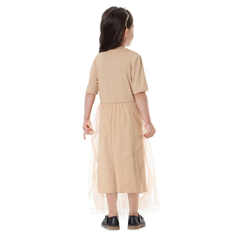 Middle East Arab Kids Clothes Girl Fashion Mesh Dress