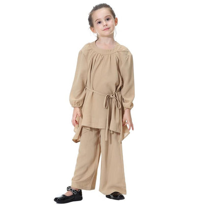 Middle East Arab Girl Clothing Set Blouse Tops And Pants