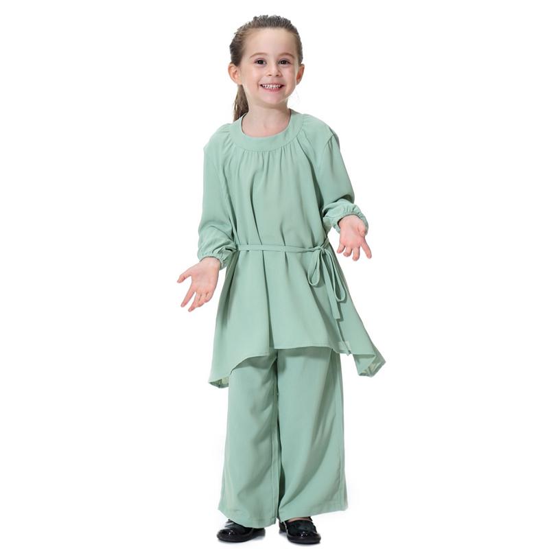 Middle East Arab Girl Clothing Set Blouse Tops And Pants