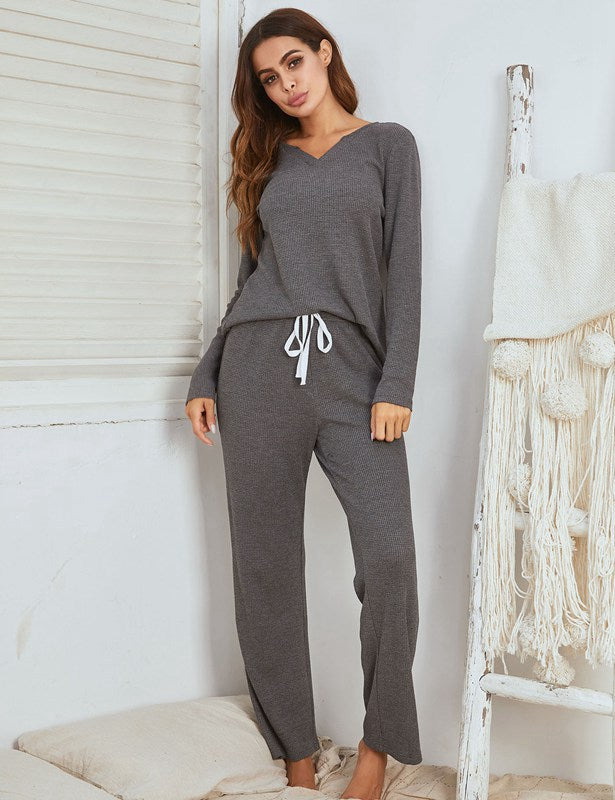 Winter Fall Women Loungewear Sleepwear Set Pajamas Pjs