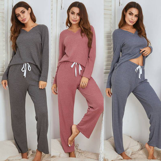 Winter Fall Women Loungewear Sleepwear Set Pajamas Pjs